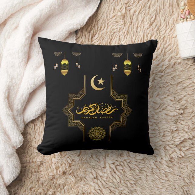 Happy Ramadan Kareem -Eid Mubarak Wishes  Holiday  Kudde (Filt)