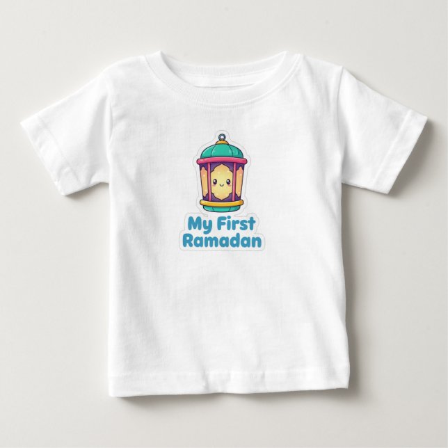 Happy Ramadan Lantern Kids T-Shirt (Framsida)