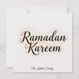 Happy Ramadan Mubarak Ramadan Kareem Gold Muslim Julkort