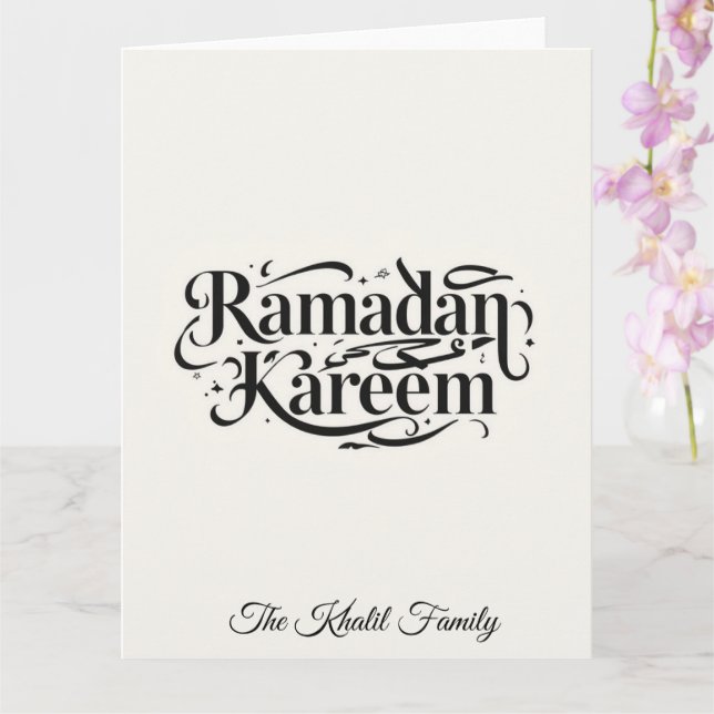 Happy Ramadan Mubarak Ramadan Kareem Muslim Kort (Orkide)