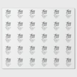 Happy retirement bold letter name year elegant sim presentpapper