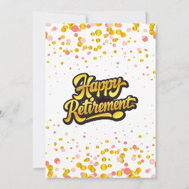 Happy Retirement Card Inbjudningar