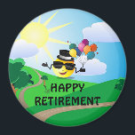 Happy Retirement, colorful fun design, Magnet<br><div class="desc">Happy Retirement to you,  fun,  cool and colorful design.</div>