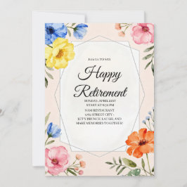 Happy Retirement Party Invitation  Inbjudningar