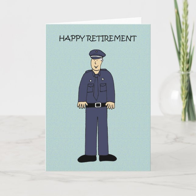 Happy Retirement to Police Officer Kort (Framsida)