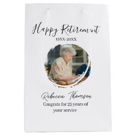 Happy retirement year name circle photo retired