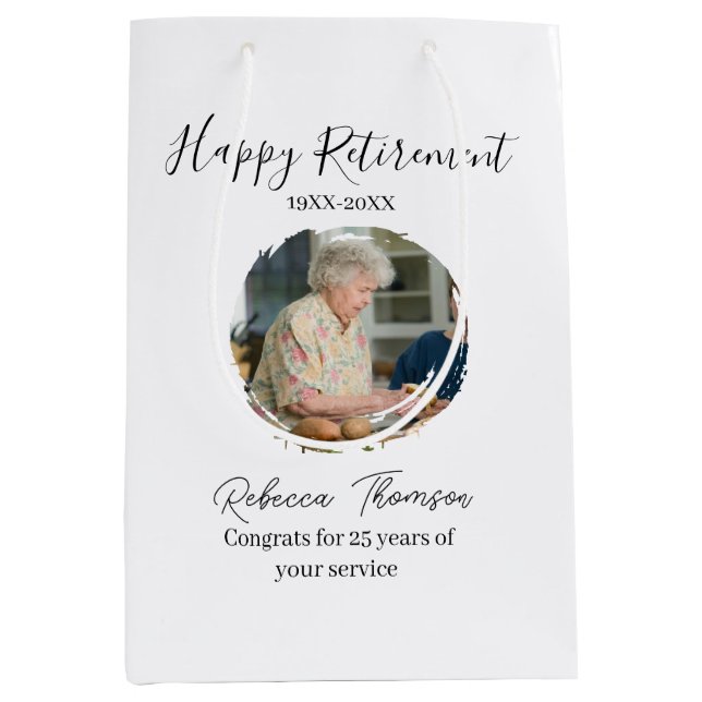 Happy retirement year name circle photo retired (Framsidan)