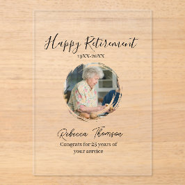 Happy retirement year name circle photo retired