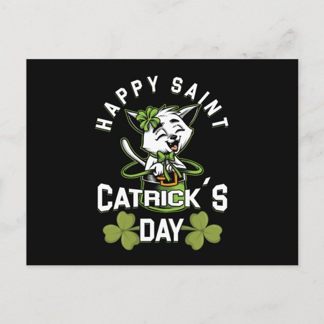 Happy Saint Catrick Irish St Patricks Day Gift Vykort (Framsida)
