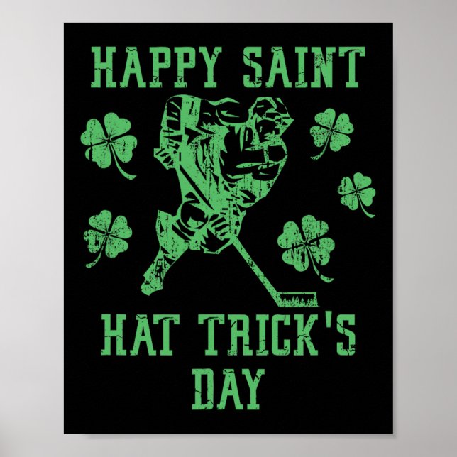 Happy Saint Hat Tricks Day Funny St Patrick's Day  Poster (Framsidan)