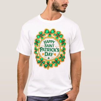 happy Saint Patrick's clovers T Shirt