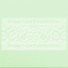 Happy Saint Patrick's Day Ornate Shamrock Border
