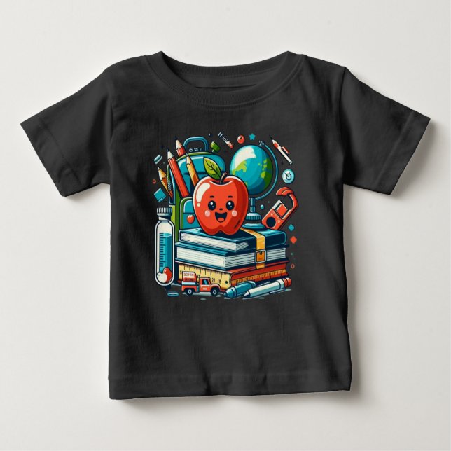 Happy School Days: Back to School Essentials T Shirt (Framsida)