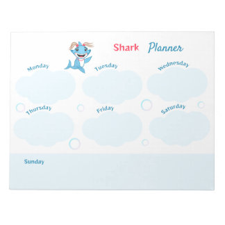 Happy Shark Family Planner Anteckningsblock