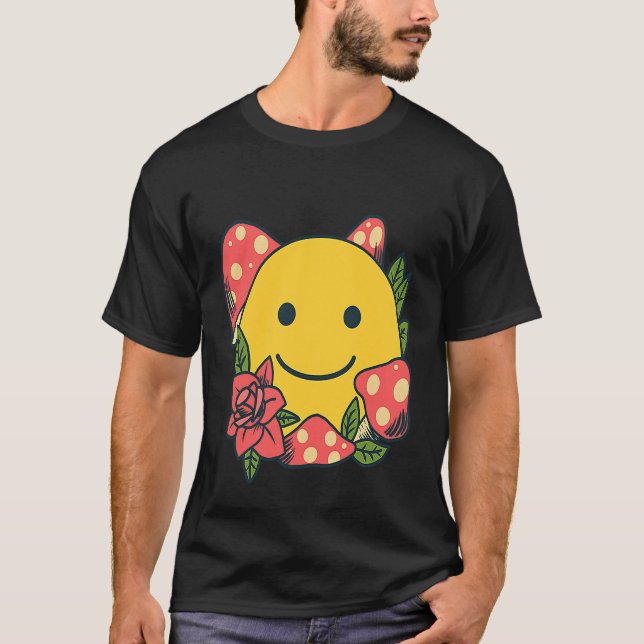 Happy Shroom T Shirt (Framsida)