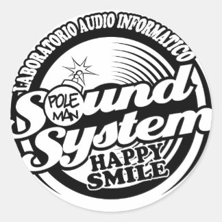 Happy Smile Sticker Runt Klistermärke