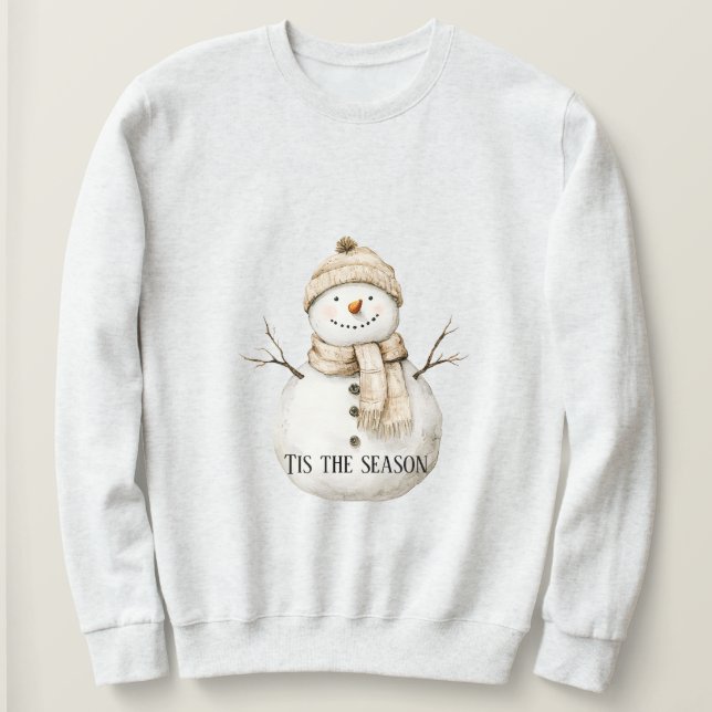 Happy Snowman Christmas T Shirt (Design framsida)