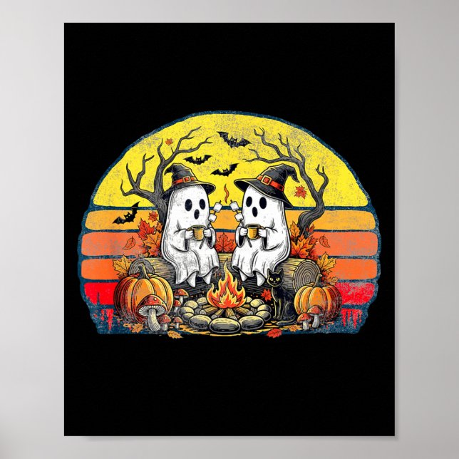 Happy Soky Camng Crew Halloween Campfire  Poster (Framsidan)