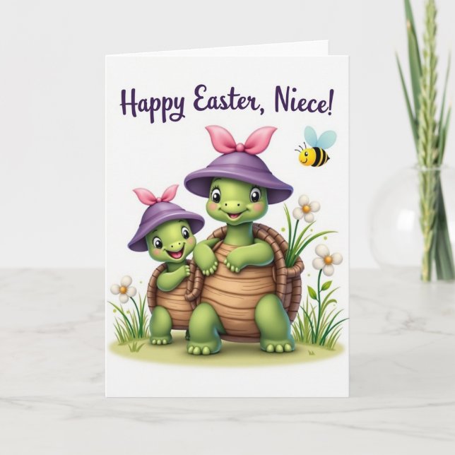 Happy Spring Reptile Friend Card Kort (Framsida)