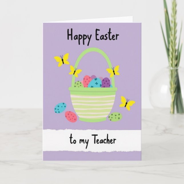 Happy Spring Teacher Card Kort (Framsida)