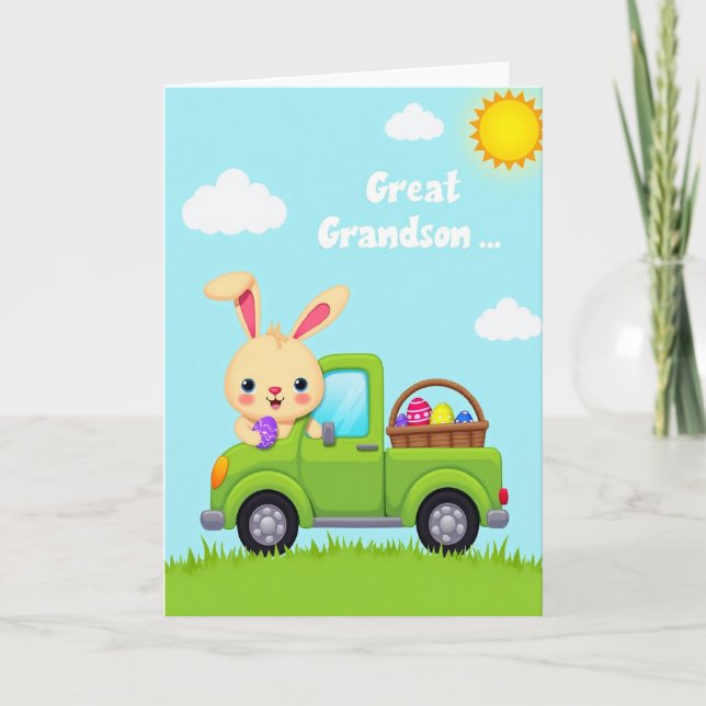 Happy Springtime Truck Card Kort (Framsida)