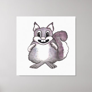 Happy Squirrel Cartoon Drawing  Canvastryck