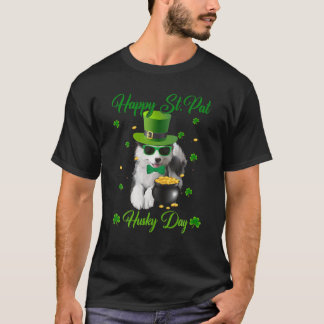 Happy St. Pat Husky Day Dog St. Patrick's Day T Shirt