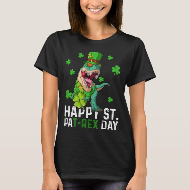 Happy St Pat Trex Day Dinosaur St Patricks Day Tod T Shirt (Framsida)