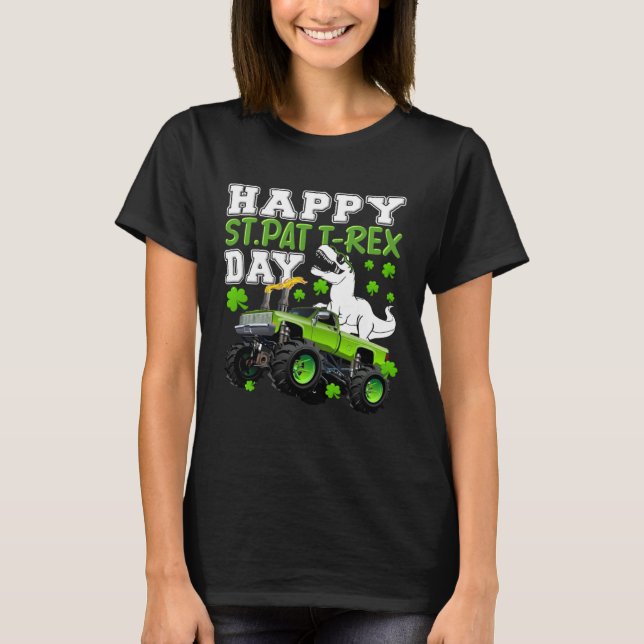Happy St Pat Trex Day Dinosaur St Patricks Day Tod T Shirt (Framsida)
