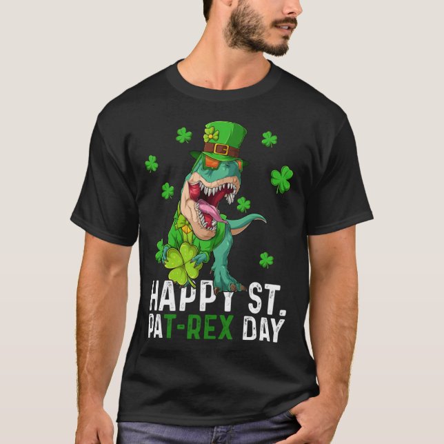Happy St Pat Trex Day Dinosaur St Patricks Day Tod T Shirt (Framsida)