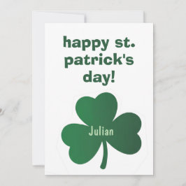 Happy St. Patrick’s Day Classic Irish Celebratio Julkort