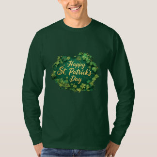 Happy St. Patrick’s Day Clover Design T Shirt