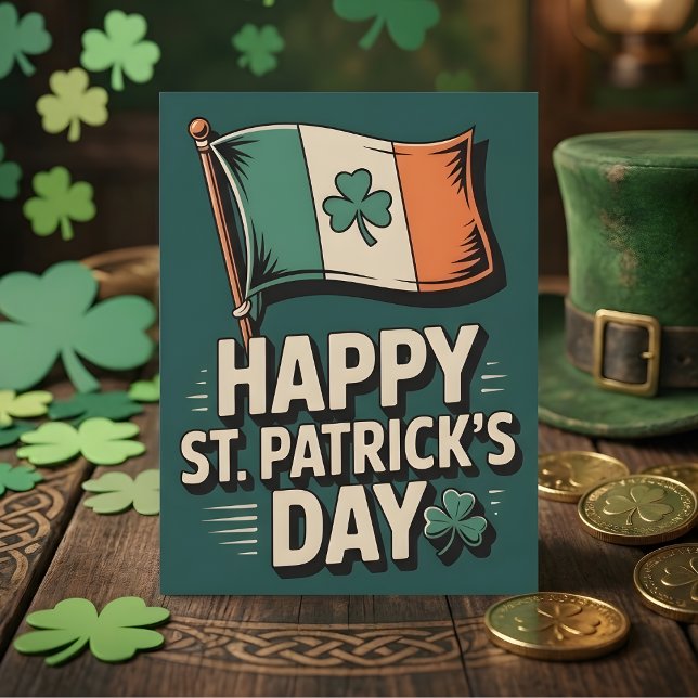 Happy St Patricks Day Dad Irish Pride Julkort (Skapare uppladdad)