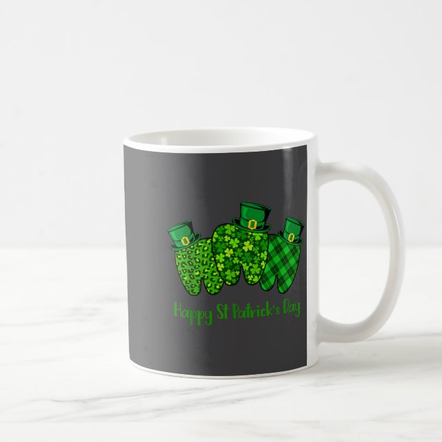 Happy St Patrick's Day Dental Istant Tooth Irish G Kaffemugg (Höger)