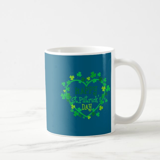 Happy St. Patrick's Day Funny Saint Patrick Irish  Kaffemugg (Höger)