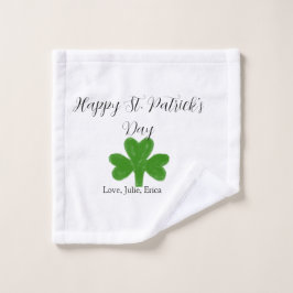 Happy St. Patrick's day green shamrock name 