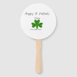 Happy St. Patrick's day green shamrock name 
