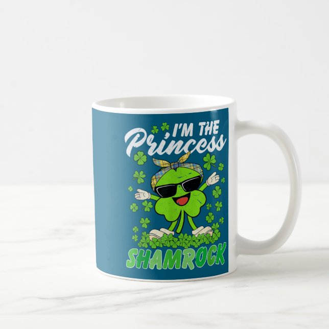 Happy St Patrick's Day I'm The Princess Shamrock I Kaffemugg (Höger)