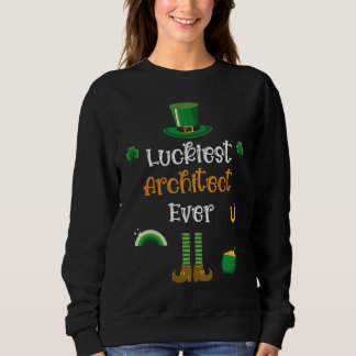 Happy St Patricks Day Luckiest Architect Ever T Shirt