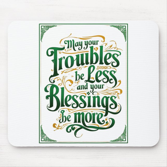 Happy St. Patrick's Day Motivational Quote Apparel Musmatta (Framsidan)