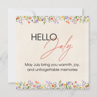 happy summer in jully julkort