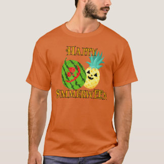 Happy Summerween Watermelon Summer Pineapple Hallo T Shirt