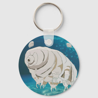 Happy Tardigrade floating under water Nyckelring