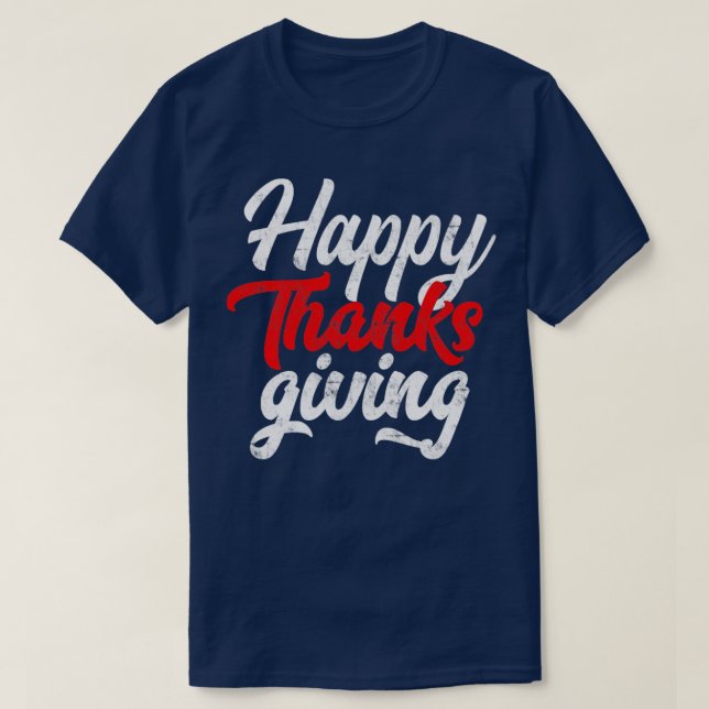 Happy thanksgiving11 t shirt (Design framsida)