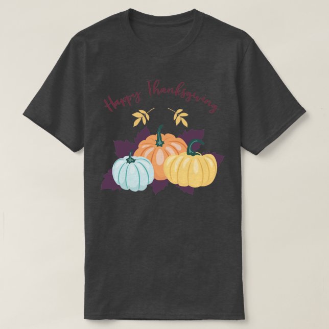 Happy thanksgiving1 t shirt (Design framsida)