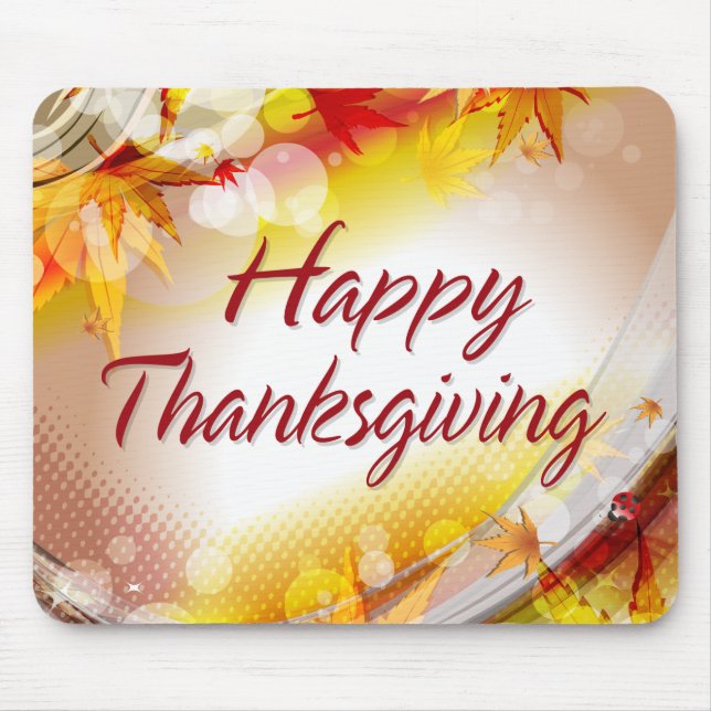 Happy thanksgiving 11 Mousepad Musmatta (Framsidan)