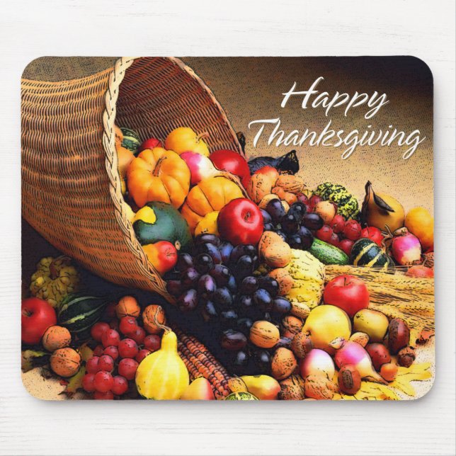 Happy thanksgiving 12 Mousepad Musmatta (Framsidan)