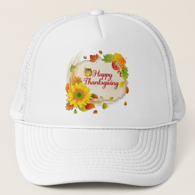 Happy thanksgiving 13 Hat Keps (Framsida)