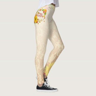 Happy thanksgiving 13A avbildar alternativdamasker Leggings