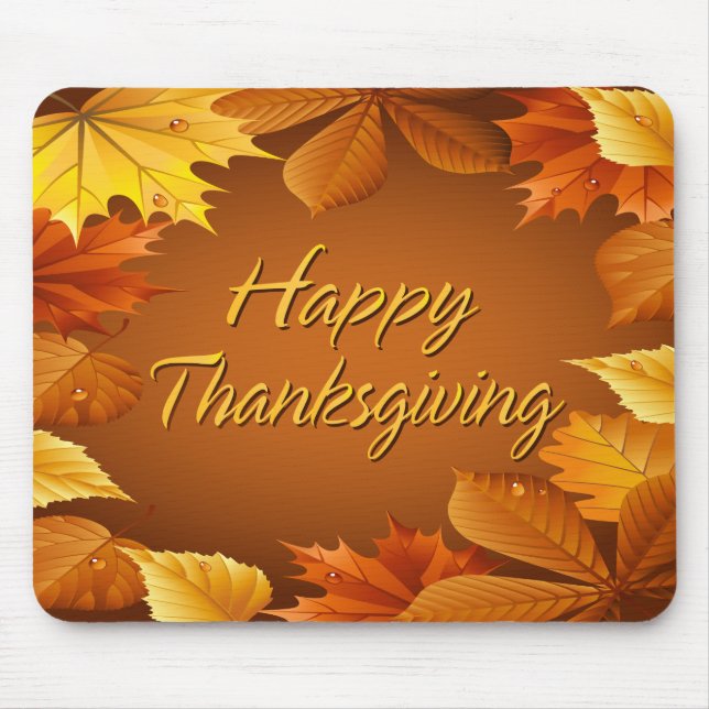 Happy thanksgiving 1 Mousepad Musmatta (Framsidan)